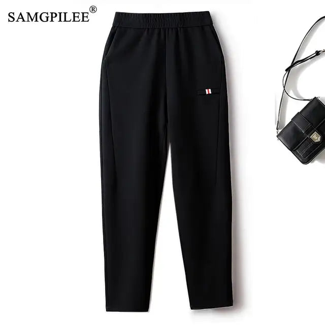 Elastic Knit Harlan Pants