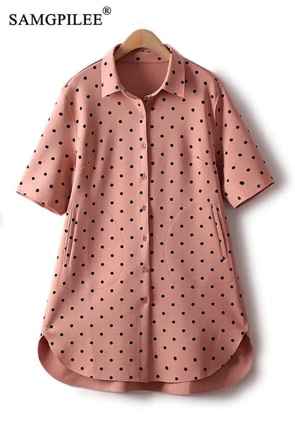 Polka Dot Pocket Air Shirt