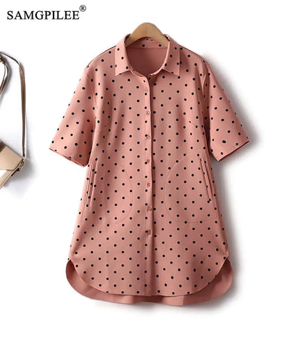 Polka Dot Pocket Air Shirt