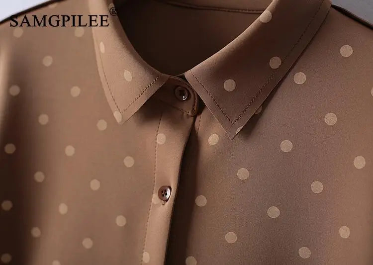 Polka Dot Pocket Air Shirt