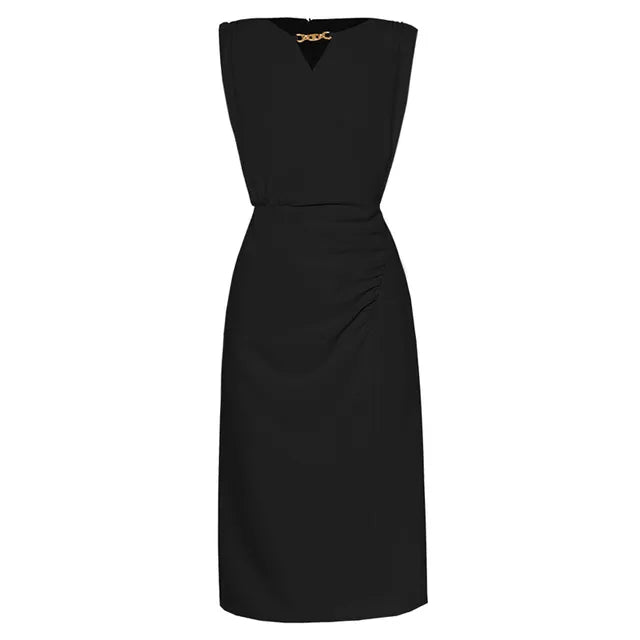 Embroidered Mesh Shift Dress