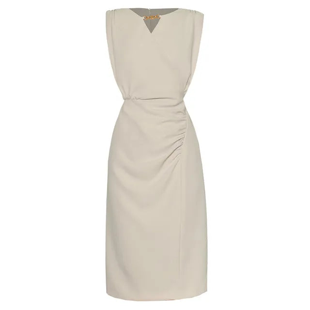 Embroidered Mesh Shift Dress