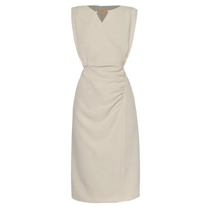 Embroidered Mesh Shift Dress