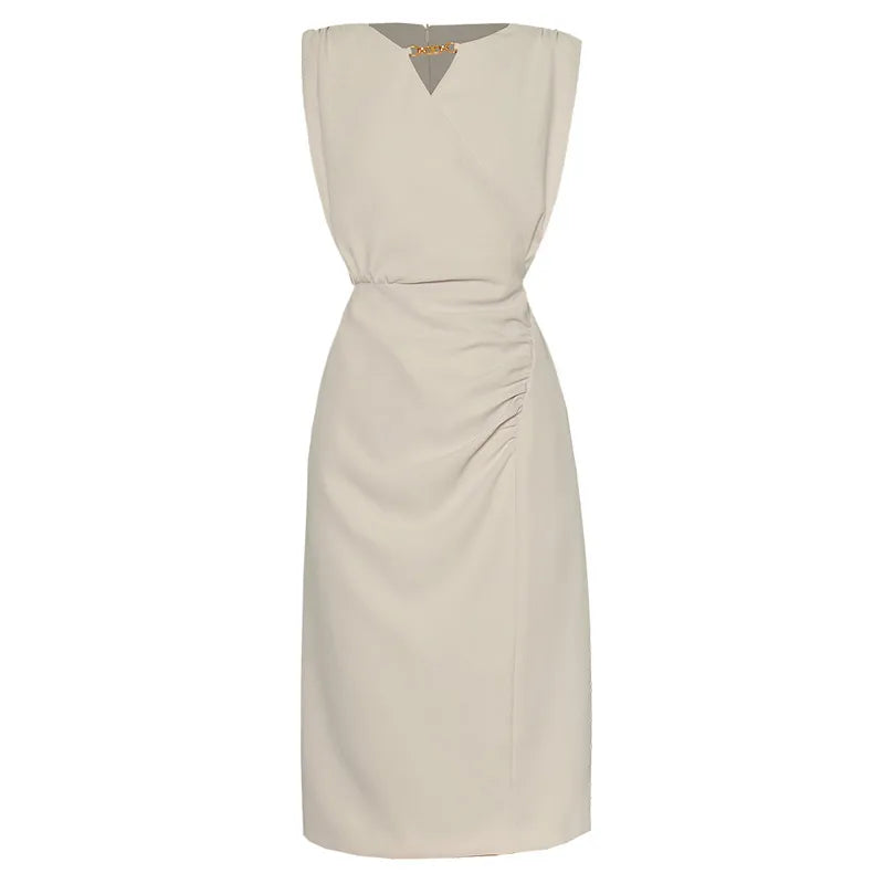 Embroidered Mesh Shift Dress