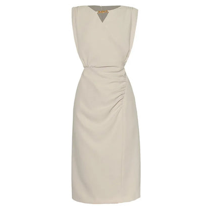Embroidered Mesh Shift Dress