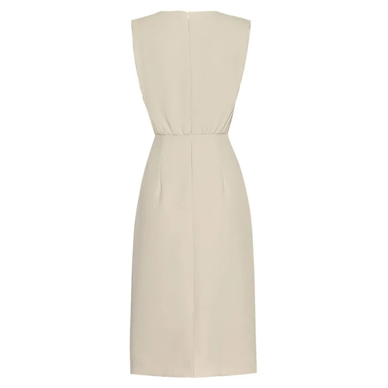 Embroidered Mesh Shift Dress