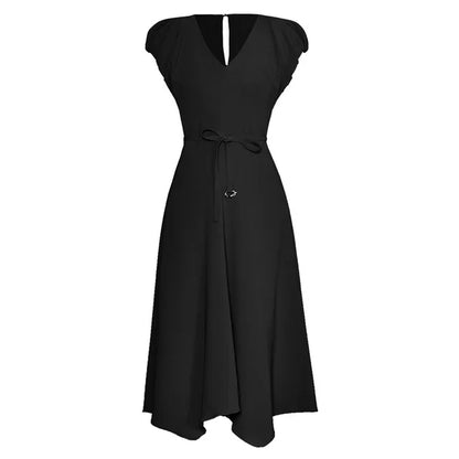 Abstract Print A-Line Dress