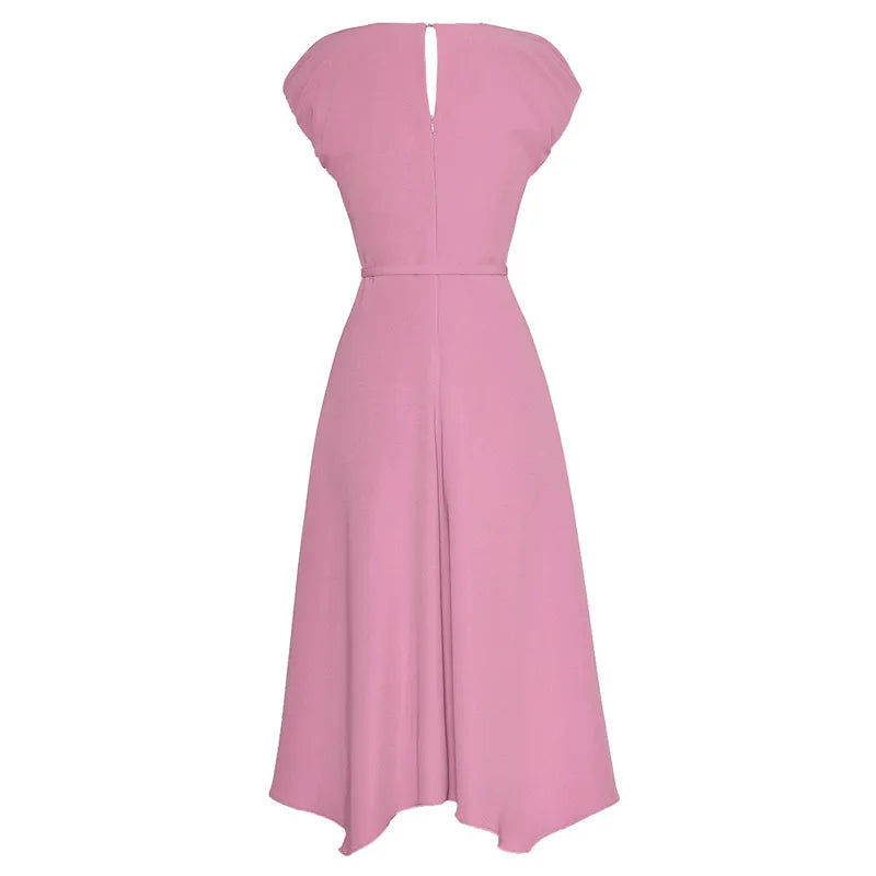 Abstract Print A-Line Dress