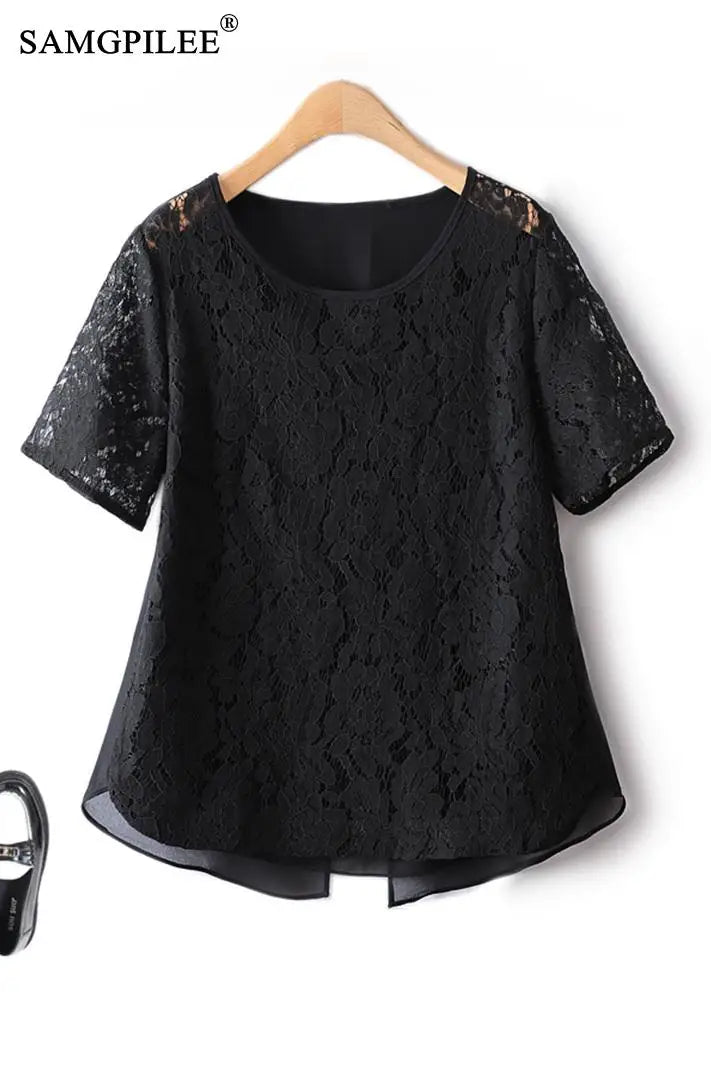 Vintage Lace Overlay Top