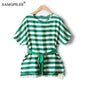 Striped Chiffon Blouse