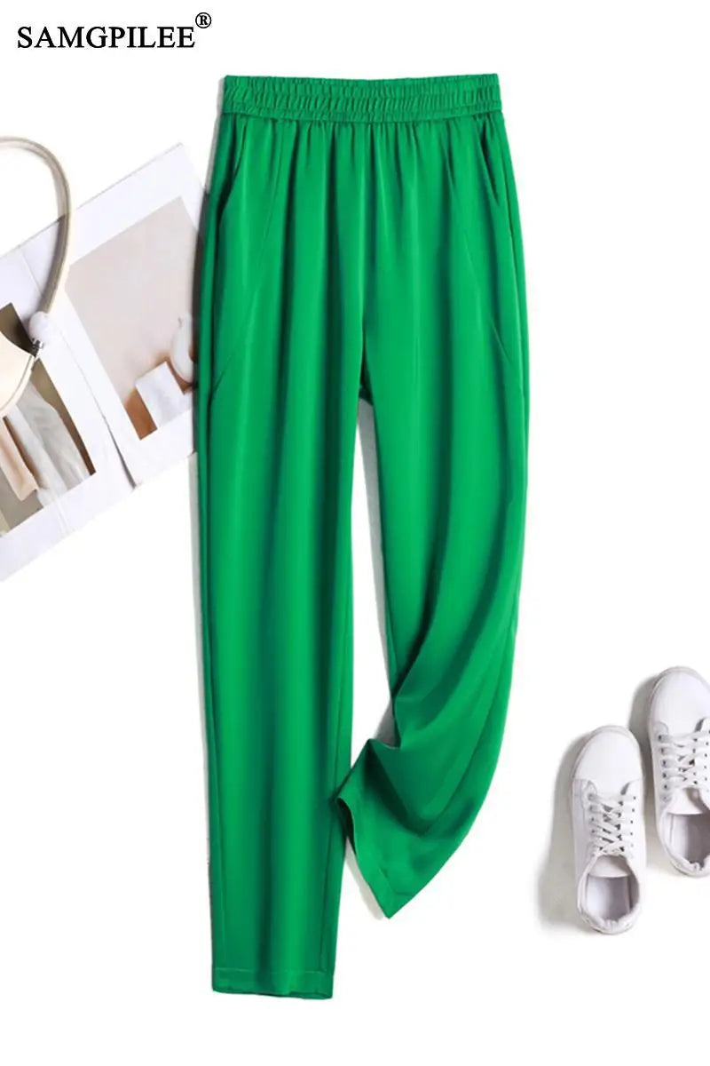 Candy Color Cropped Pants